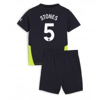 Camisa de time de futebol Manchester City John Stones #5 Replicas 2º Equipamento Infantil 2024-25 Manga Curta (+ Calças curtas)